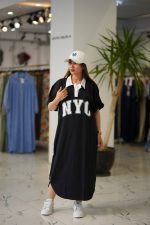 پیراهن ماکسی یقه دار _ NYC - Image 3