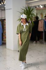 پیراهن ماکسی یقه دار _ MIU MIU