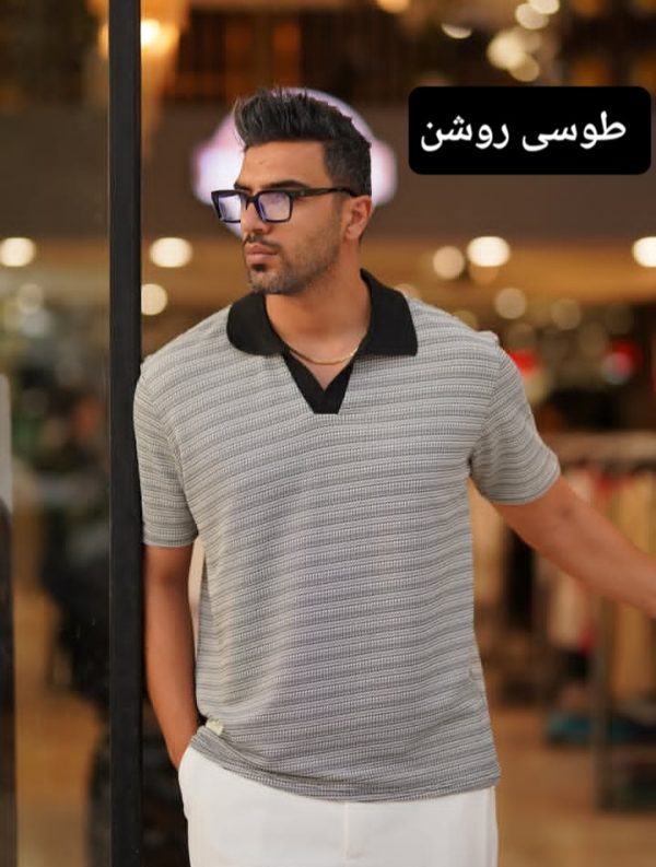 پلو شرت قلاب بافت - Image 3