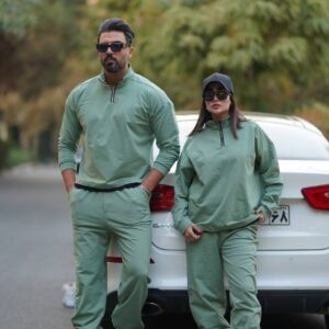 ست نیم زیپ و شلوار جاگر