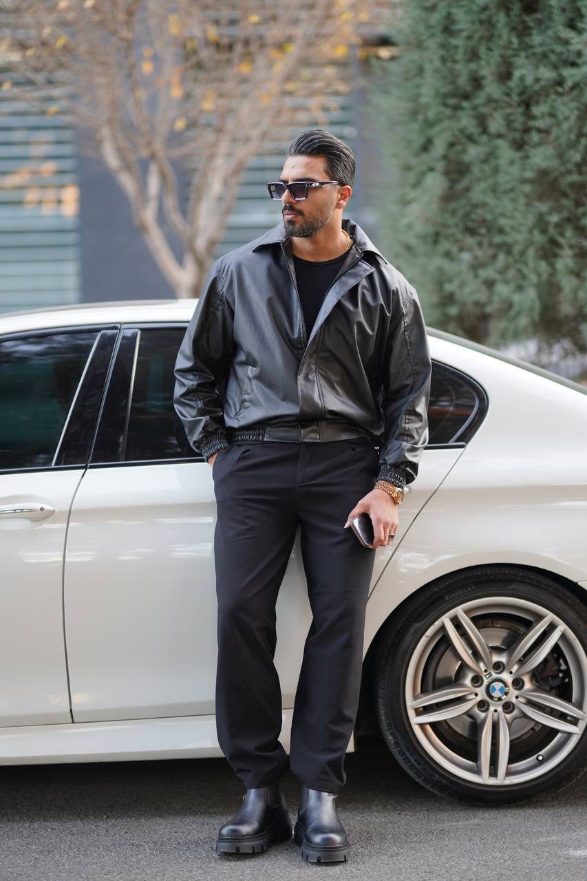 کت چرم دهه شصتی