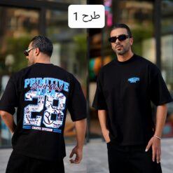 تیشرت مشکی چاپی